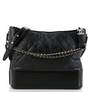 Gabrielle Hobo Quilted Aged Calfskin Large