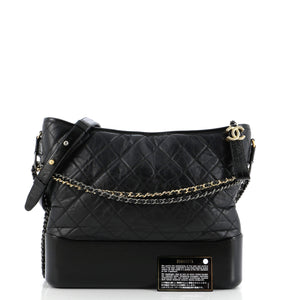 Gabrielle Hobo Quilted Aged Calfskin Large