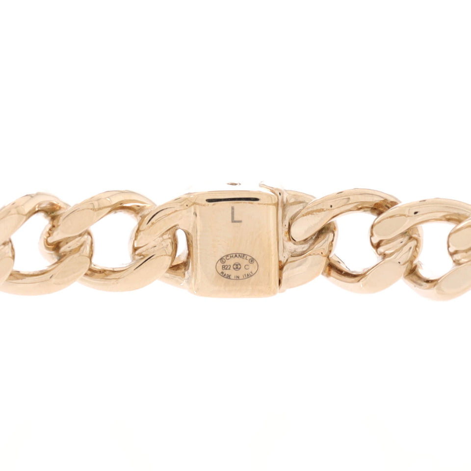 CC Chain Link Choker Necklace Metal