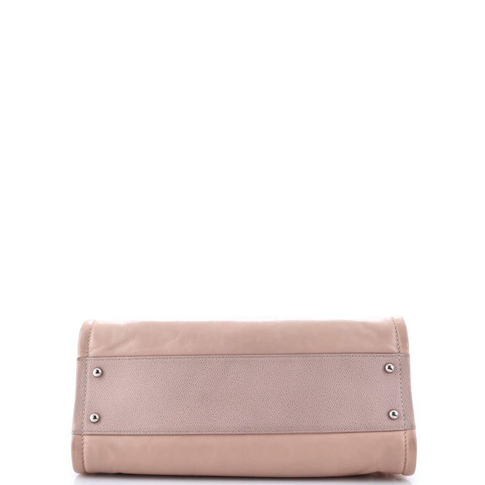 Deauville Tote Glazed Calfskin Small