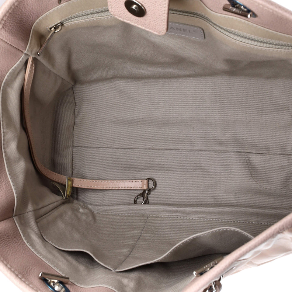 Deauville Tote Glazed Calfskin Small