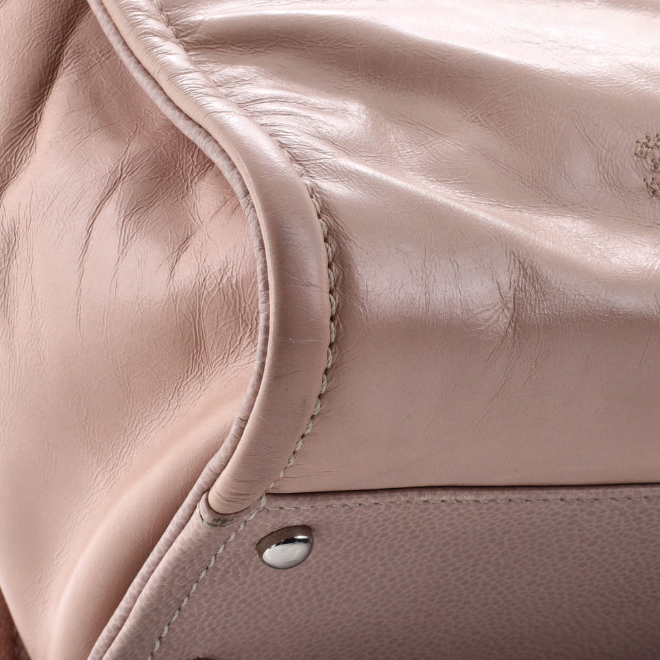 Deauville Tote Glazed Calfskin Small