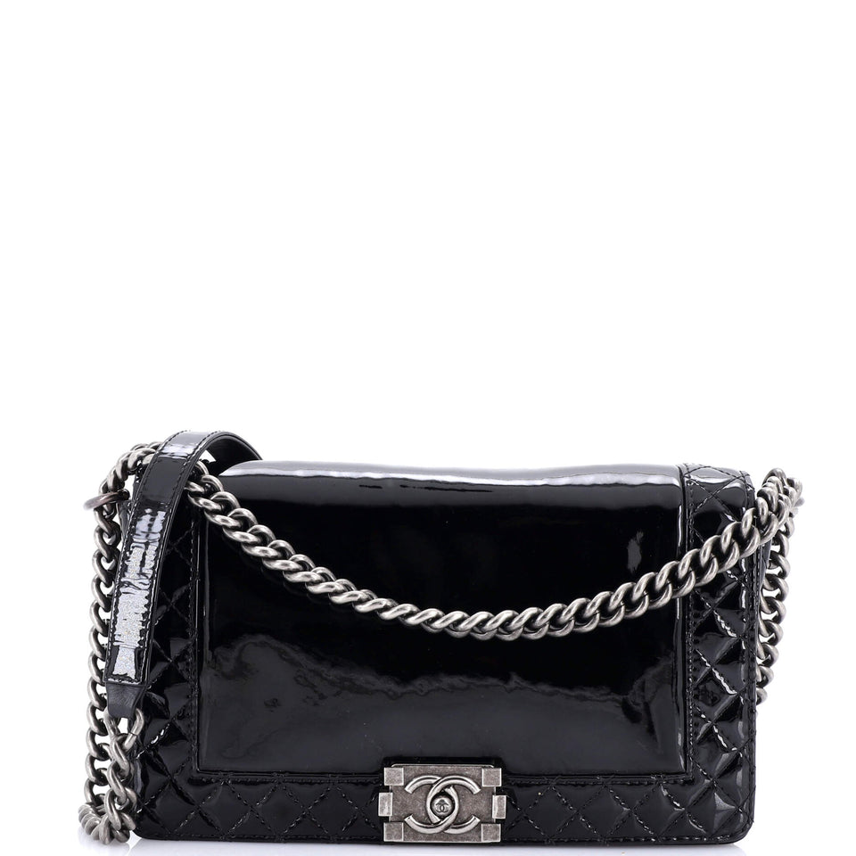 Reverso Boy Flap Bag Patent New Medium