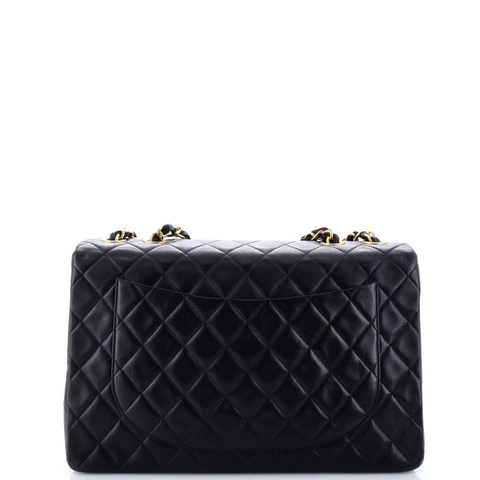 Vintage Classic Single Flap Bag Quilted Lambskin Maxi