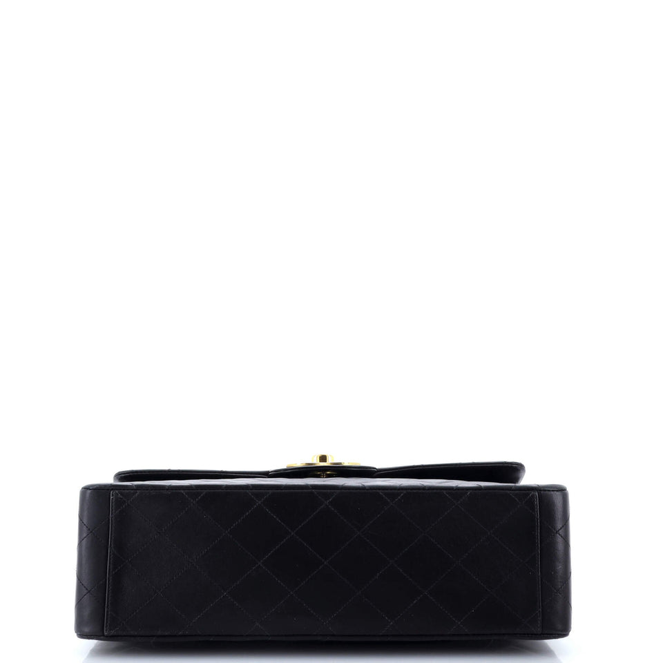 Vintage Classic Single Flap Bag Quilted Lambskin Maxi