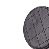 CC Round Vanity Case with Chain Quilted Lambskin Mini