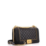 Jacket Boy Flap Bag Quilted Aged Calfskin Old Medium
