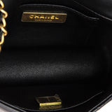 Crystal CC Full Flap Bag Quilted Lambskin Mini