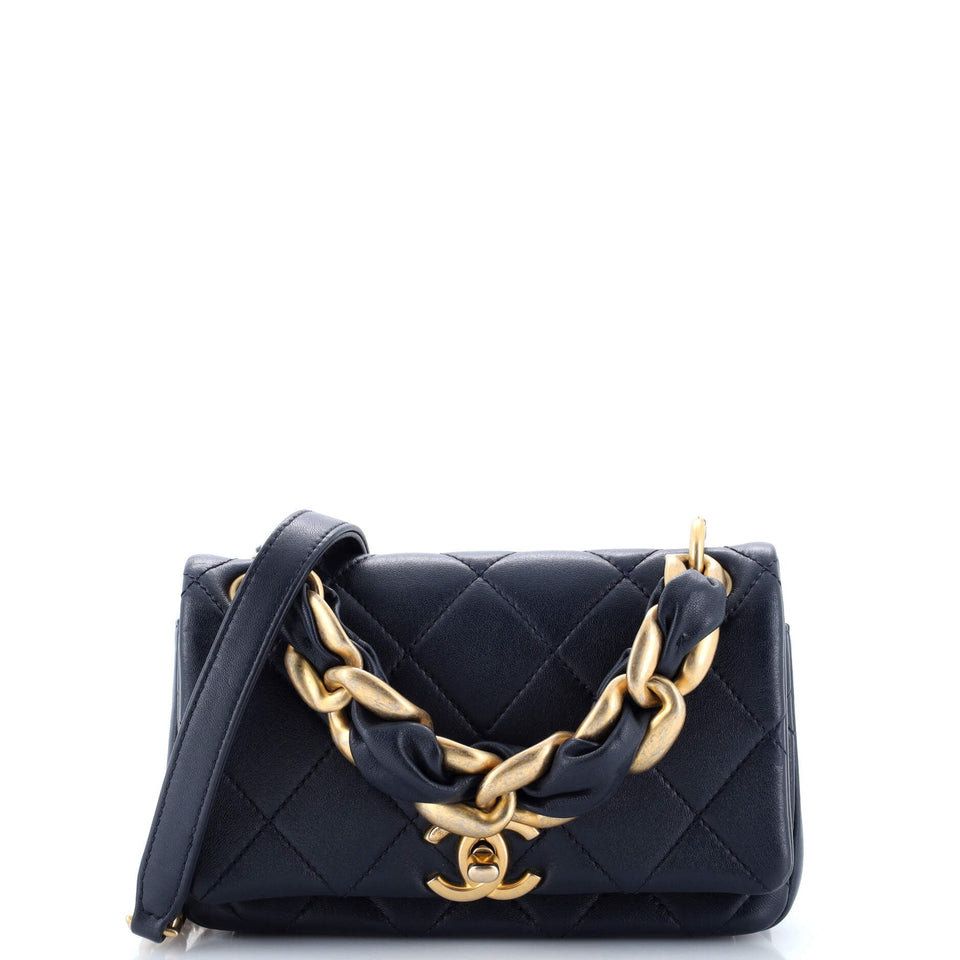 Chain Is More Flap Bag Quilted Lambskin Small