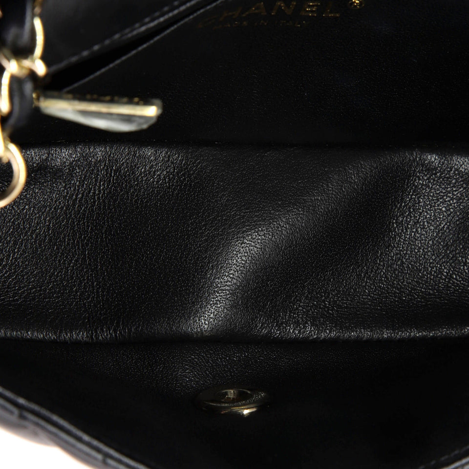 Classic Single Flap Bag Chevron Lambskin Mini