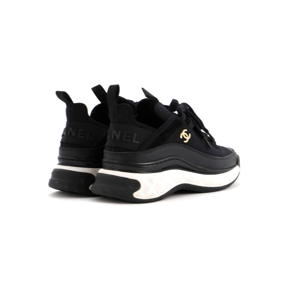 Women's CC Cap Toe Logo Sneakers Mixed Fibers