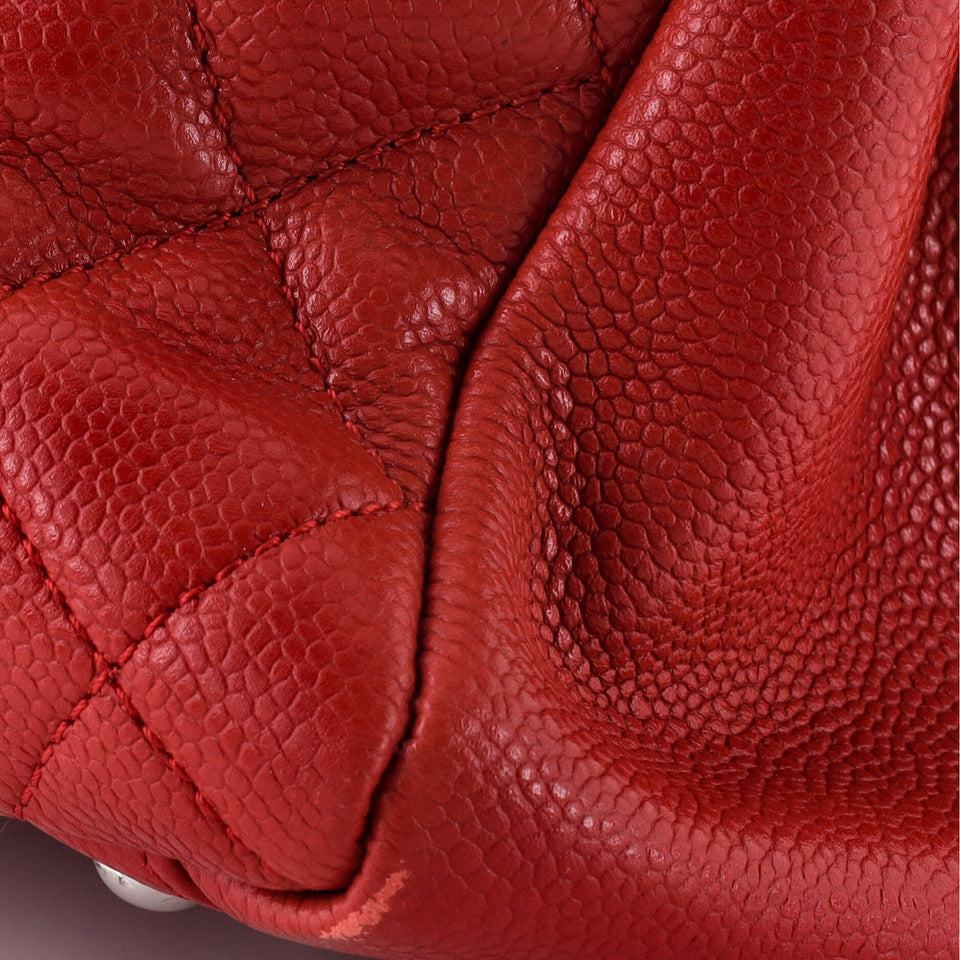 Grand Shopping Tote Quilted Caviar XL