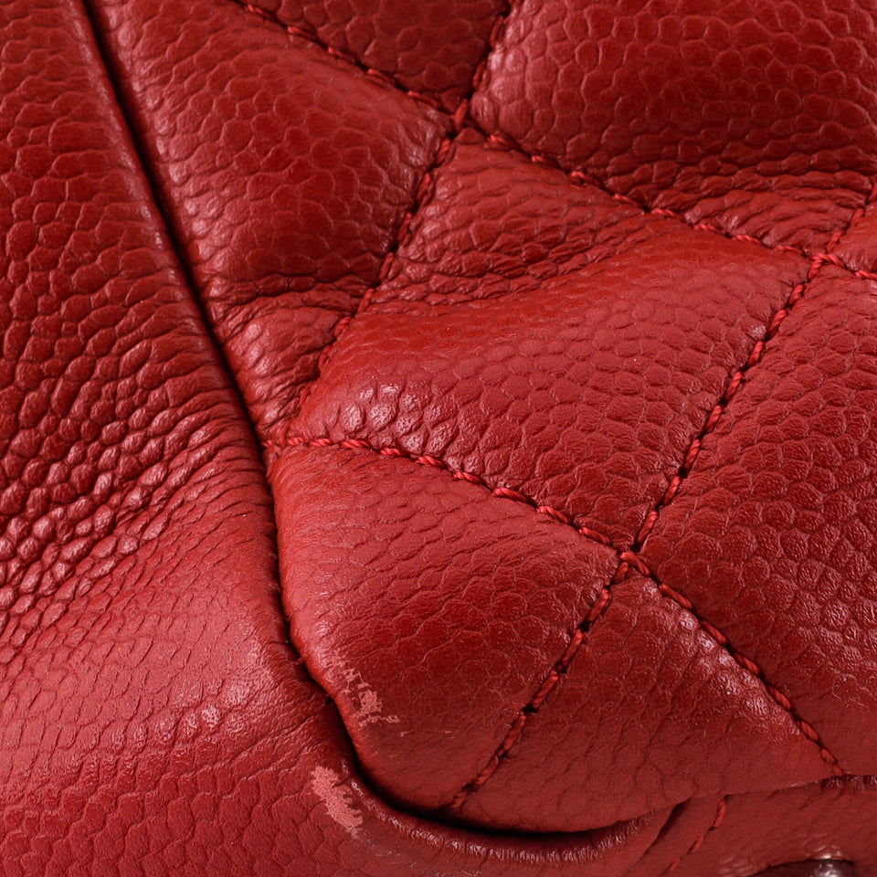Grand Shopping Tote Quilted Caviar XL