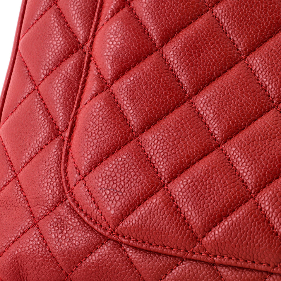 Grand Shopping Tote Quilted Caviar XL