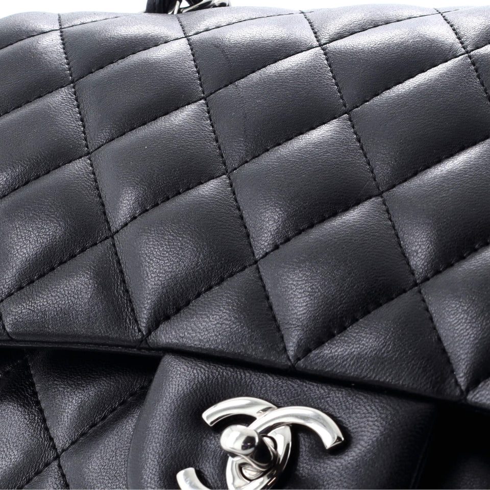 Classic Double Flap Bag Quilted Lambskin Jumbo