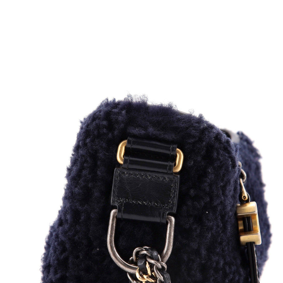 Gabrielle Hobo Shearling and Leather Small