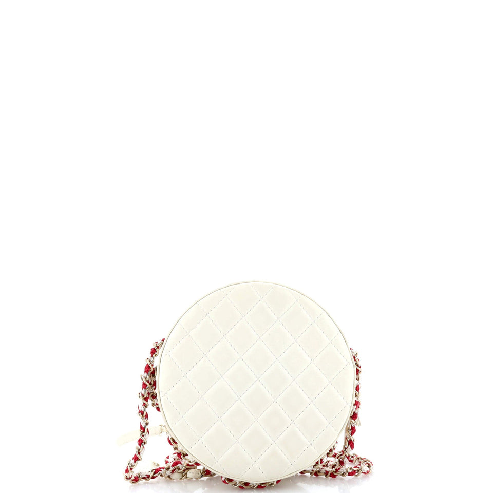 Lifesaver Round Crossbody Bag Lambskin Small