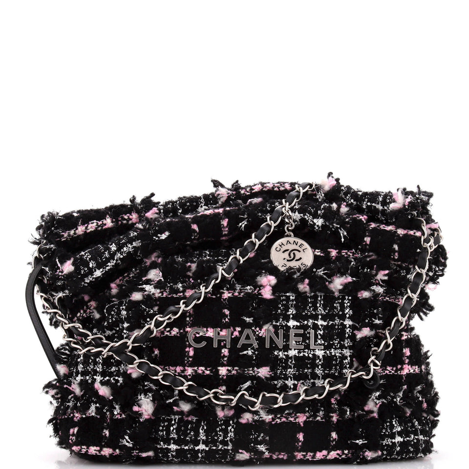 22 Chain Hobo Wool Tweed Small