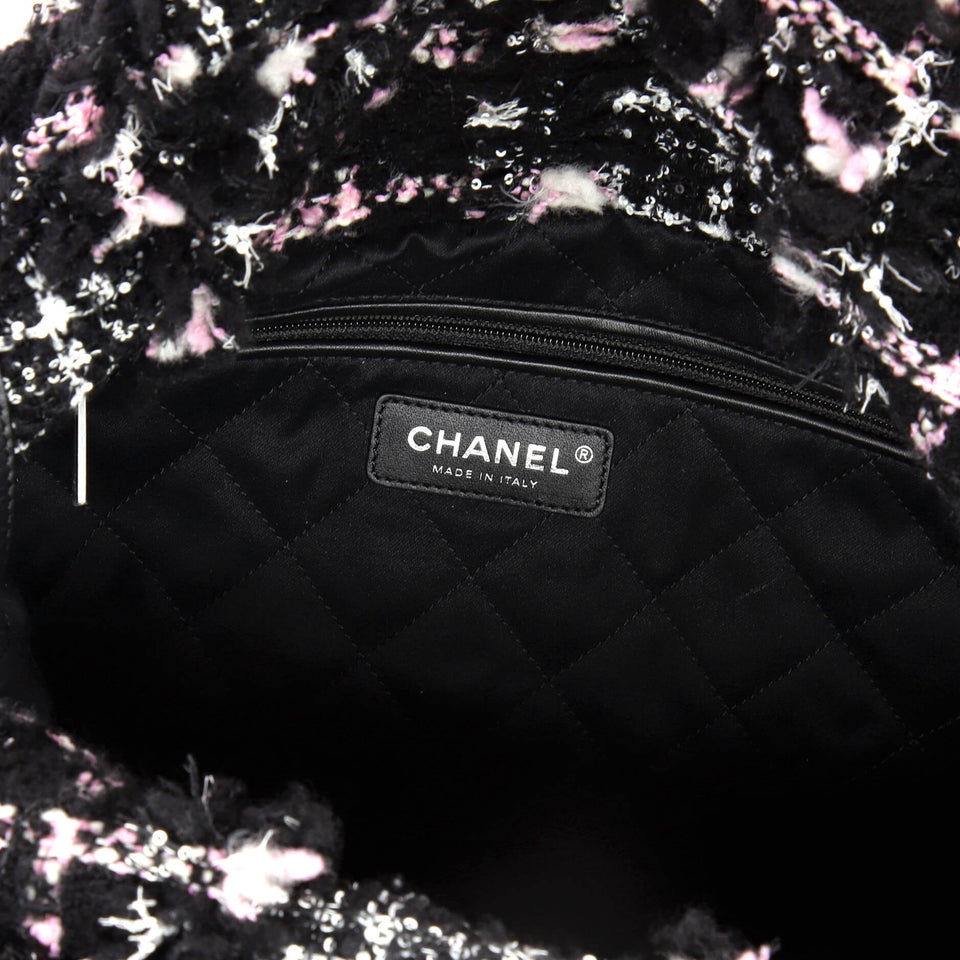22 Chain Hobo Wool Tweed Small