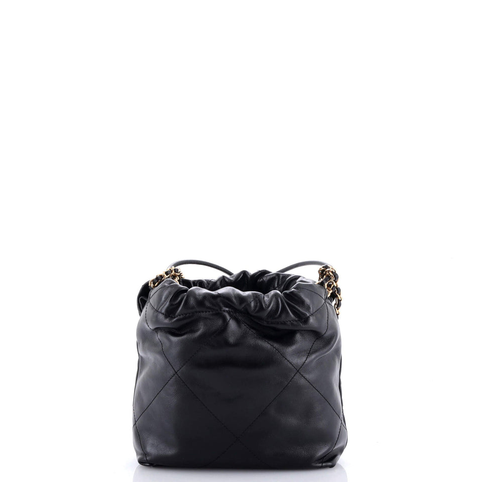 22 Chain Hobo Quilted Calfskin with CC Pearl Chain Mini