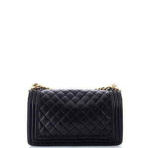 Boy Flap Bag Quilted Lambskin Old Medium