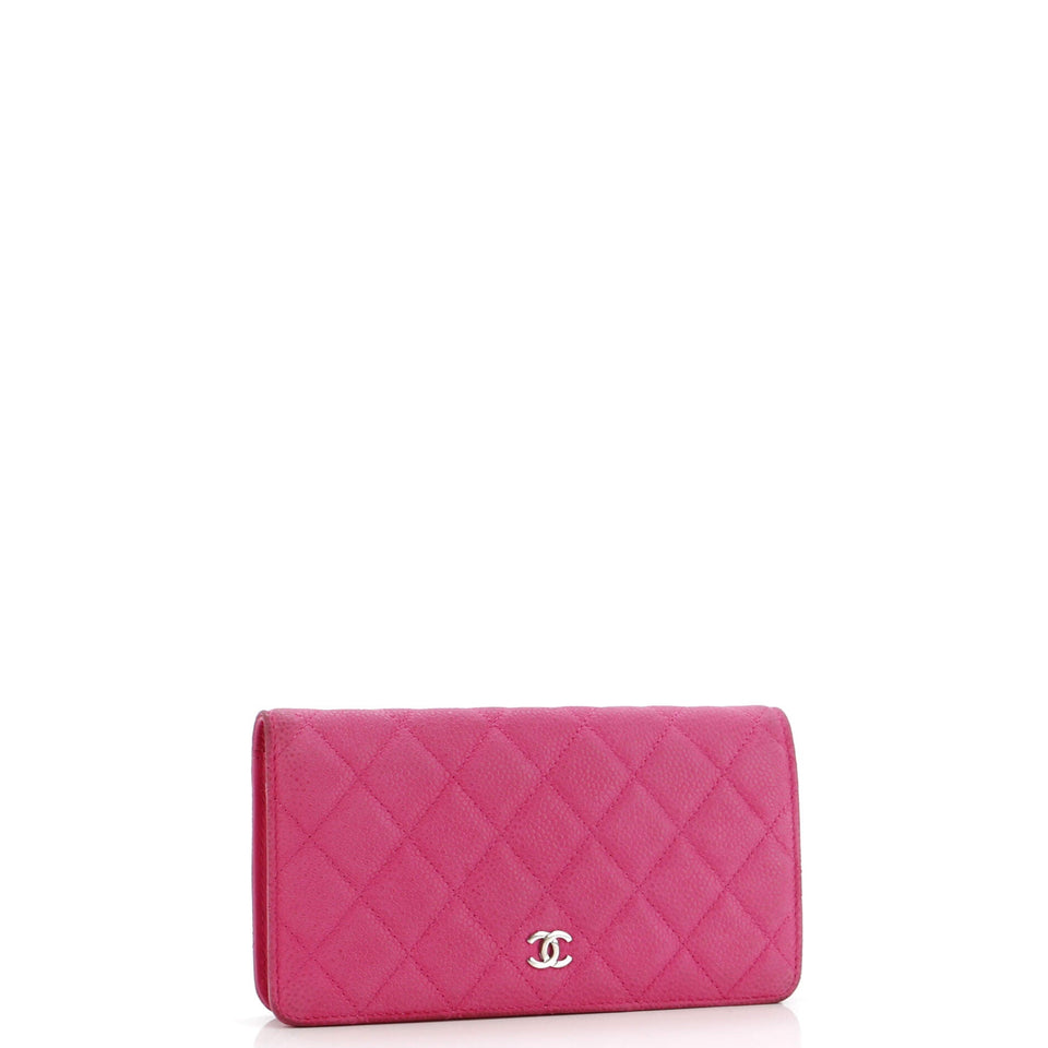 L-Yen Wallet Quilted Caviar