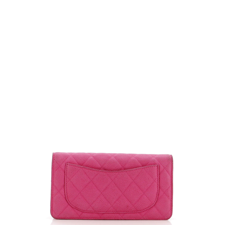 L-Yen Wallet Quilted Caviar