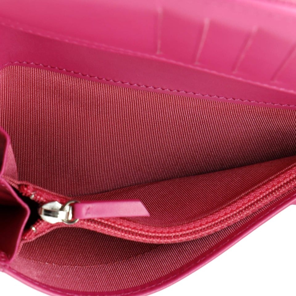 L-Yen Wallet Quilted Caviar