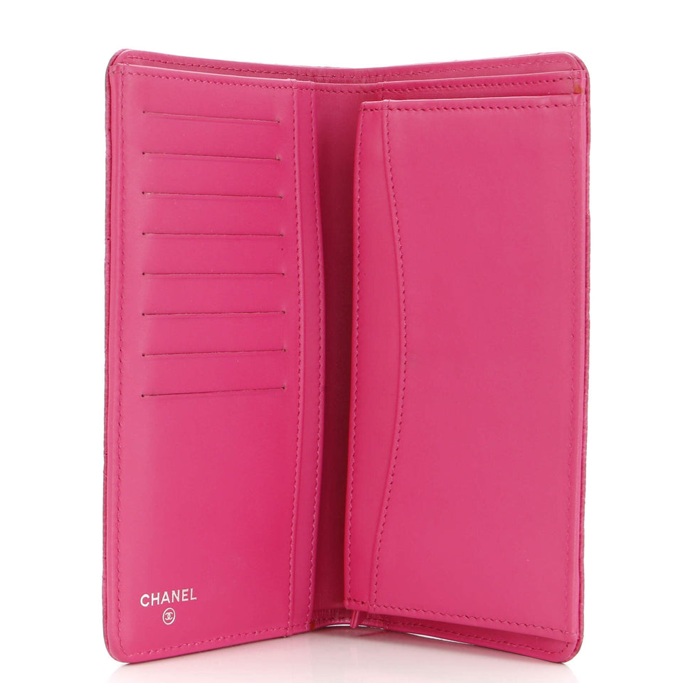 L-Yen Wallet Quilted Caviar