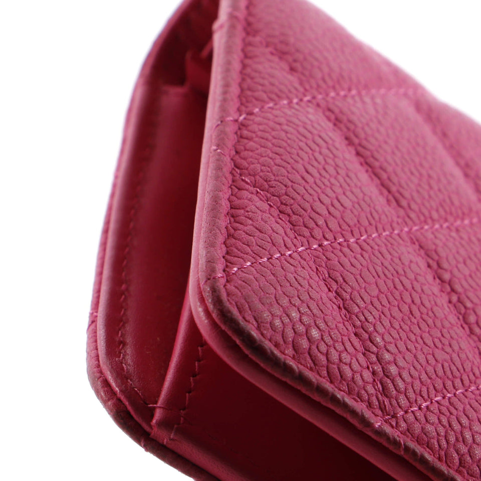 L-Yen Wallet Quilted Caviar