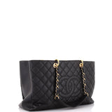 Grand Shopping Tote Quilted Caviar XL