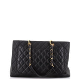 Grand Shopping Tote Quilted Caviar XL