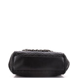 Timeless Accordion Flap Bag Quilted Caviar