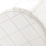 CC Round Vanity Case with Chain Quilted Lambskin Mini