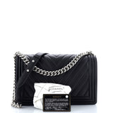 Boy Flap Bag Chevron Calfskin New Medium