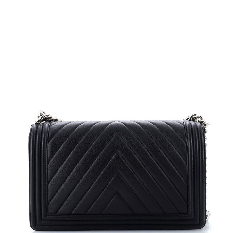 Boy Flap Bag Chevron Calfskin New Medium