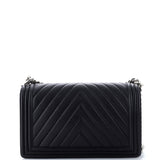 Boy Flap Bag Chevron Calfskin New Medium