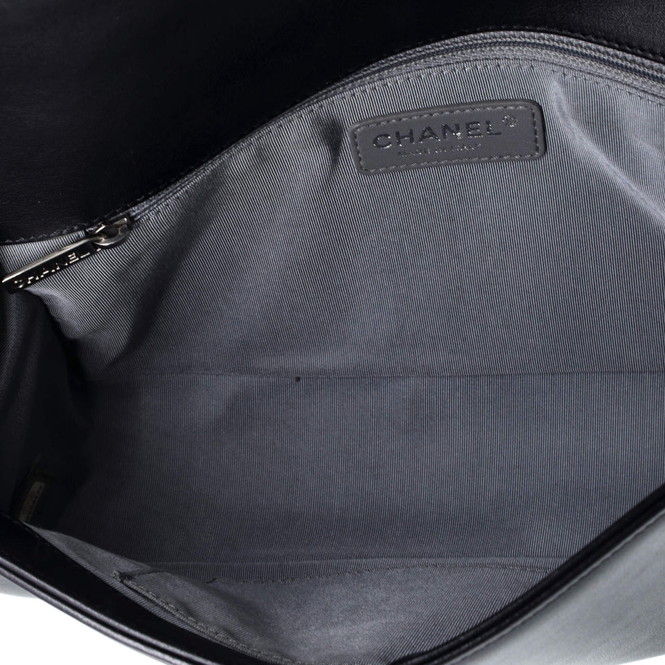 Boy Flap Bag Chevron Calfskin New Medium