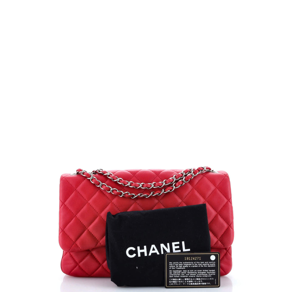 3 Flap Bag NM Quilted Lambskin Jumbo