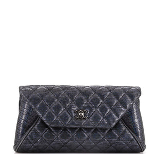 Fold Up Again Clutch Quilted Glitter Leather