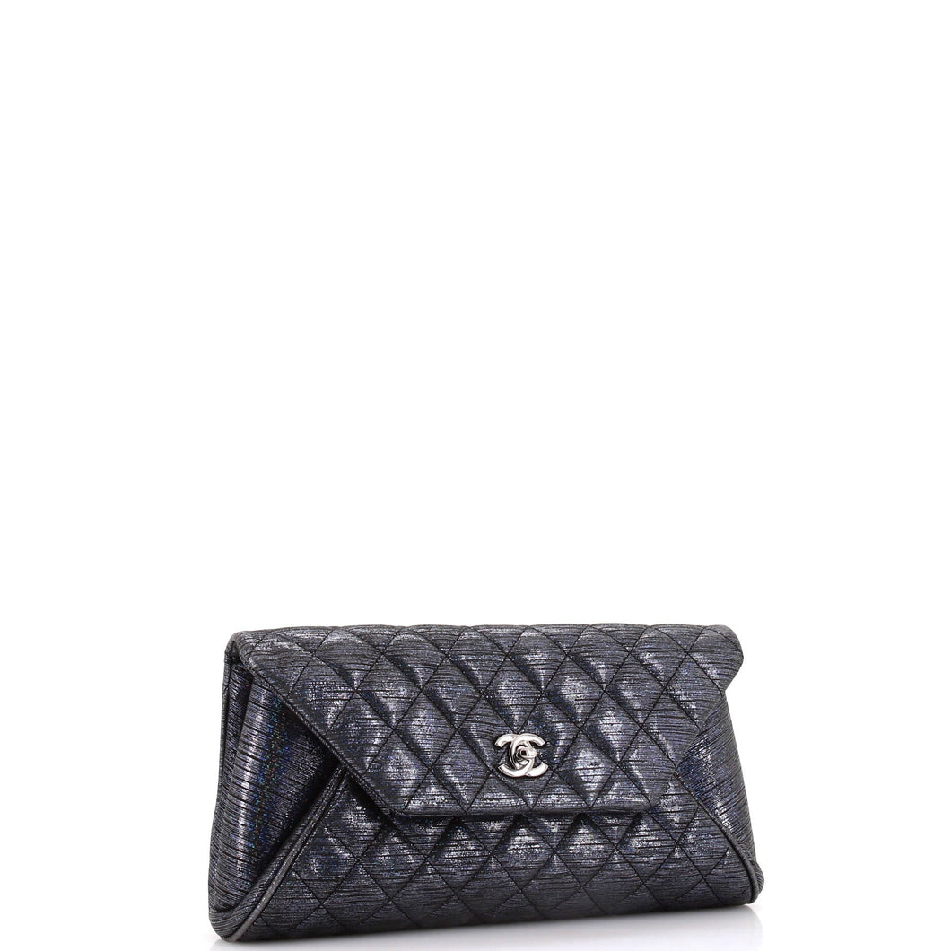 Fold Up Again Clutch Quilted Glitter Leather