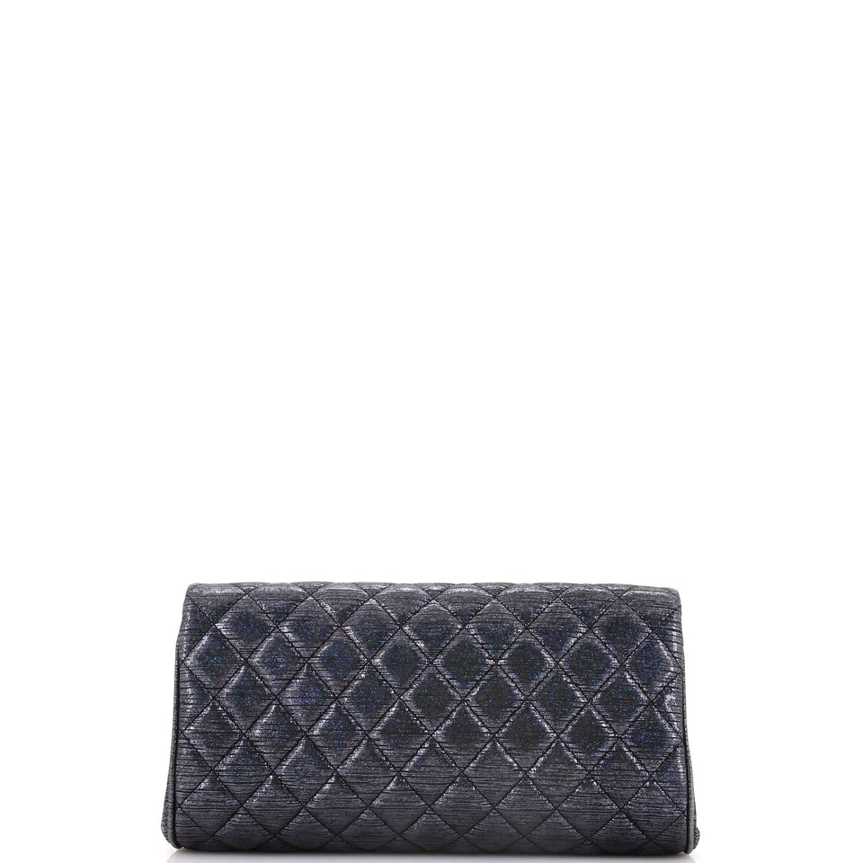 Fold Up Again Clutch Quilted Glitter Leather