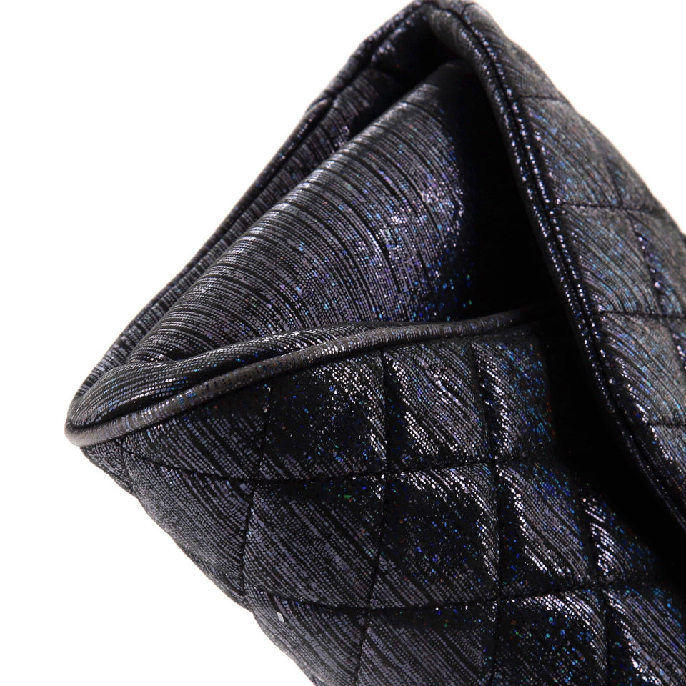 Fold Up Again Clutch Quilted Glitter Leather