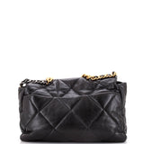 19 Flap Bag Quilted Leather Maxi