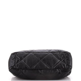 19 Flap Bag Quilted Leather Maxi