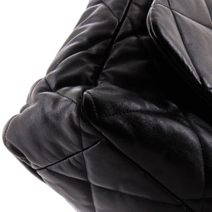19 Flap Bag Quilted Leather Maxi