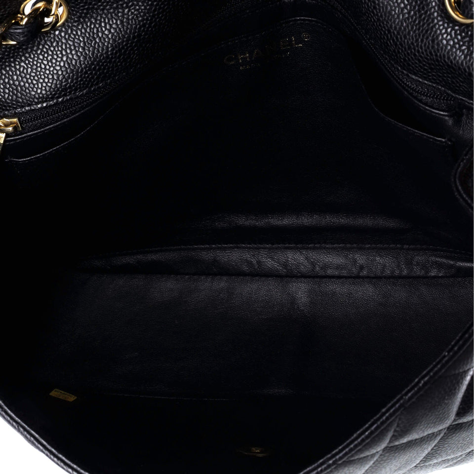 Classic Single Flap Bag Quilted Caviar Jumbo