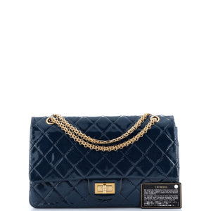 Reissue 2.55 Flap Bag Quilted Crinkled Patent 227