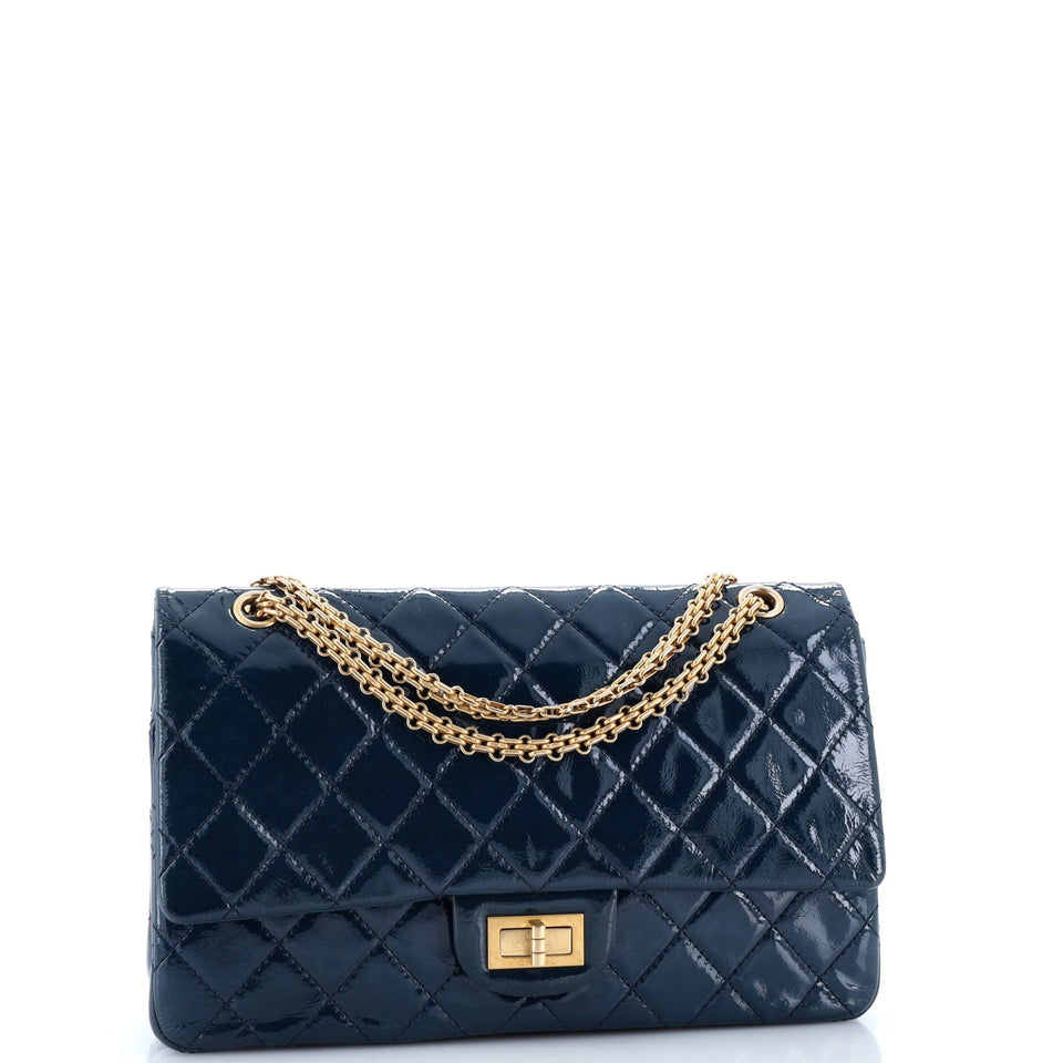 Reissue 2.55 Flap Bag Quilted Crinkled Patent 227