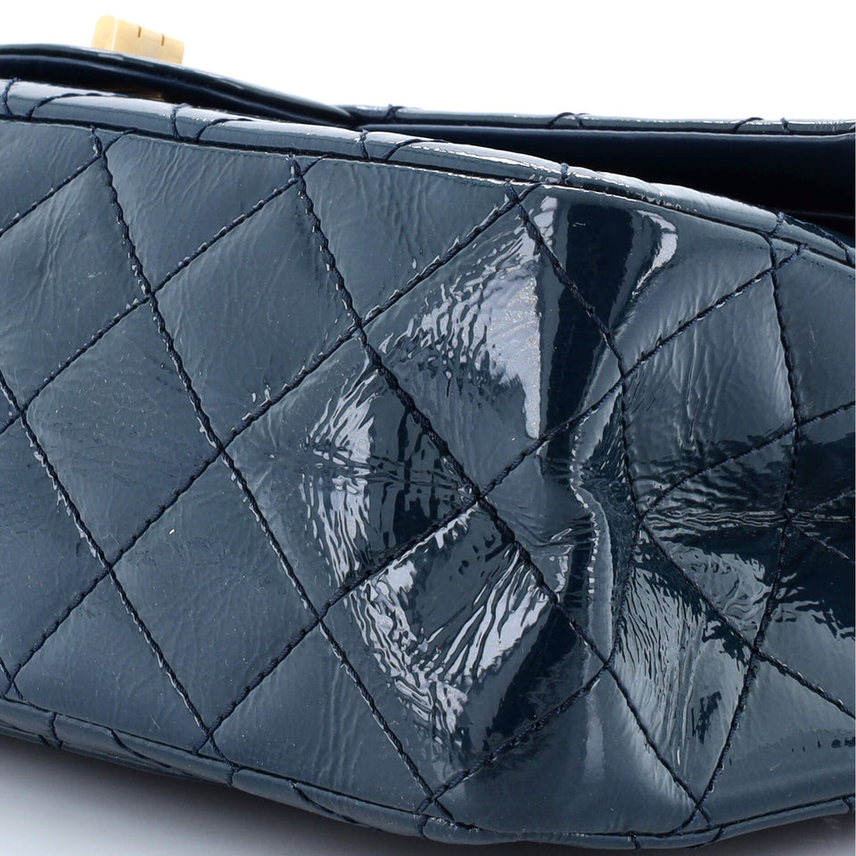 Reissue 2.55 Flap Bag Quilted Crinkled Patent 227